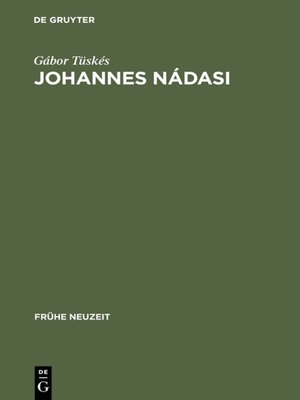 cover image of Johannes Nádasi